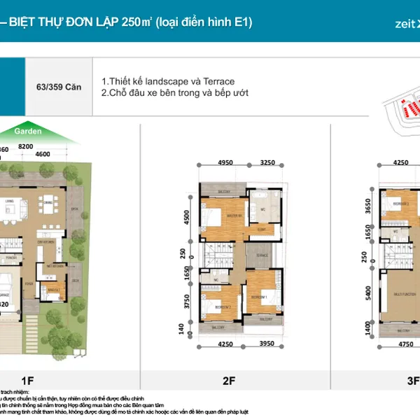 Bán biệt thự đơn lập Gs Metro City Zeitgeist Xii Nhà Bè 250m2
