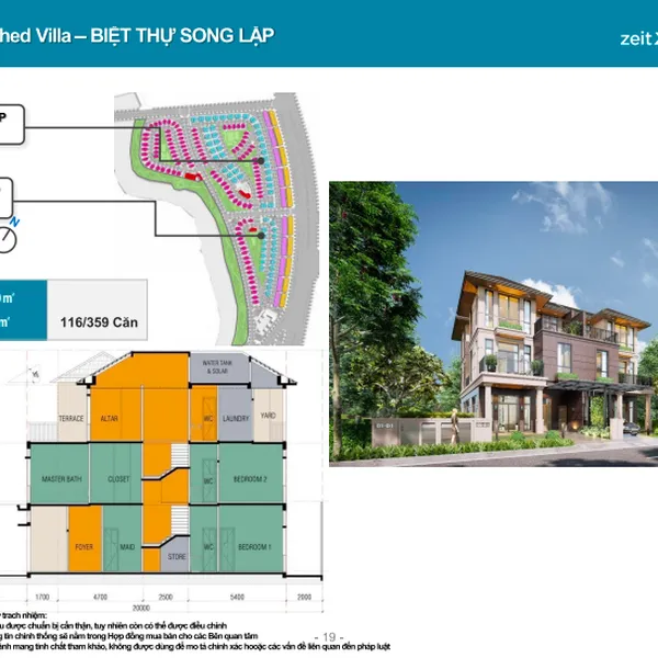 Bán biệt thự song lập&nbsp;Gs Metro City Zeitgeist Xii Nhà Bè 162m2