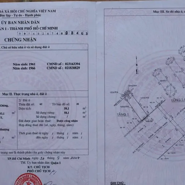 Bán nhà 18 Huỳnh Thúc Kháng, Phường Sài Gòn, Quận 1