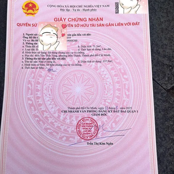 Bán toà nhà căn hộ dịch vụ Quận 1, số 40A Tôn Thất Tùng, P. Bến Thành