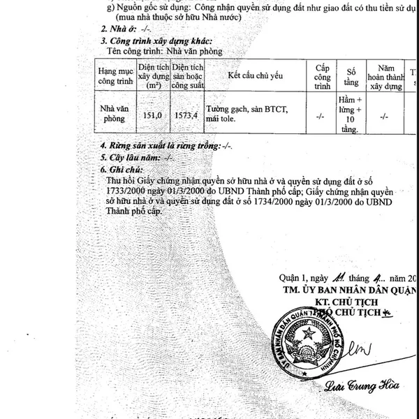 Bán tòa khách sạn 36 - 38 Thái Văn Lung, P. Bến Nghé, Quận 1