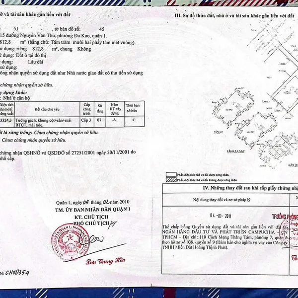 Bán toà nhà 215 Nguyễn Văn Thủ, P. Tân Định, Quận 1