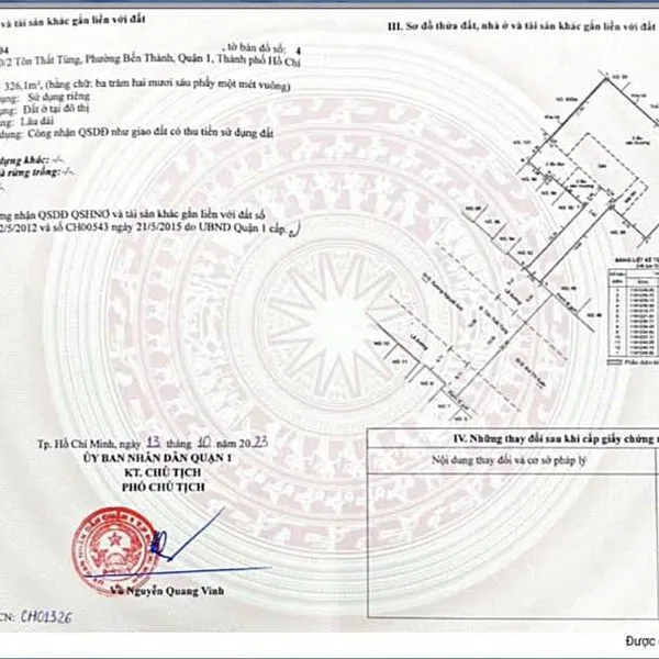 Bán nhà 88 - 90 - 90/2 Tôn Thất Tùng, Phường Bến Thành, Quận 1