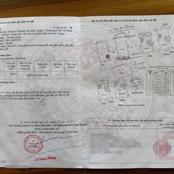 Bán nhà 56&nbsp;Trần Quý Khoách, Phường Tân Định, Quận 1