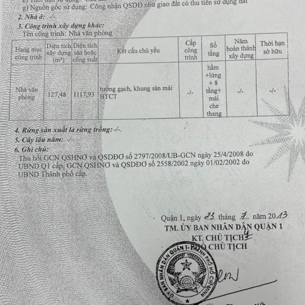 Bán toà nhà 3 - 5&nbsp;Pasteur, Phường Sài Gòn, Quận 1