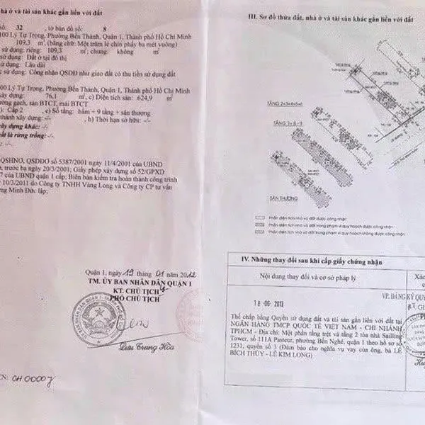 Bán khách sạn 100 Lý Tự Trọng, P. Bến Thành, Quận 1