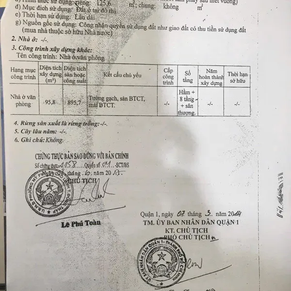 Bán tòa nhà 23 Tôn Đức Thắng, P. Sài Gòn, Quận 1