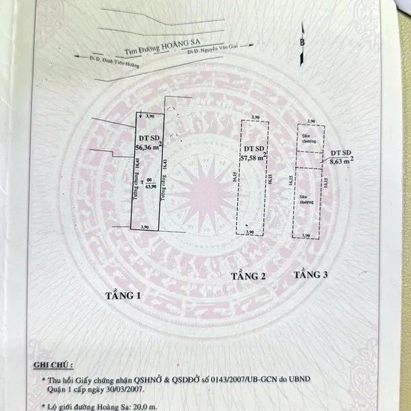 Bán nhà 109 Hoàng Sa, Phường Đa Kao, Quận 1