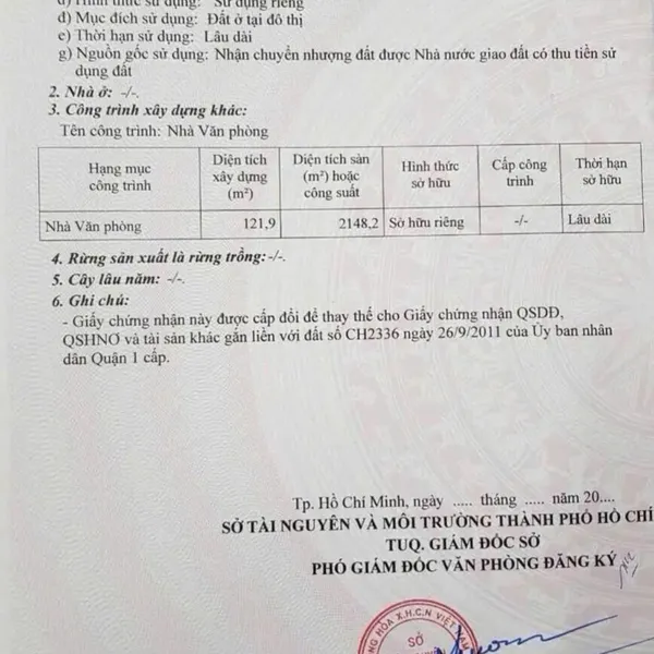 Bán toà nhà 10A Nguyễn Thị Minh Khai, P. Sài Gòn, Quận 1