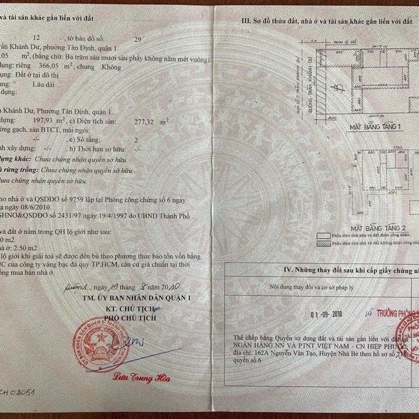 Bán biệt thự 7&nbsp;Trần Khánh Dư, Phường Tân Định, Quận 1