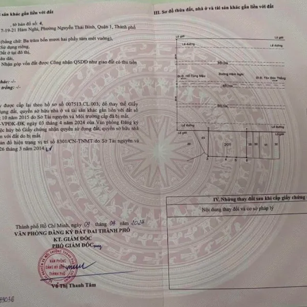 Bán nhà 11-13-15-17-19-21 Hàm Nghi, P. Nguyễn Thái Bình, Quận 1