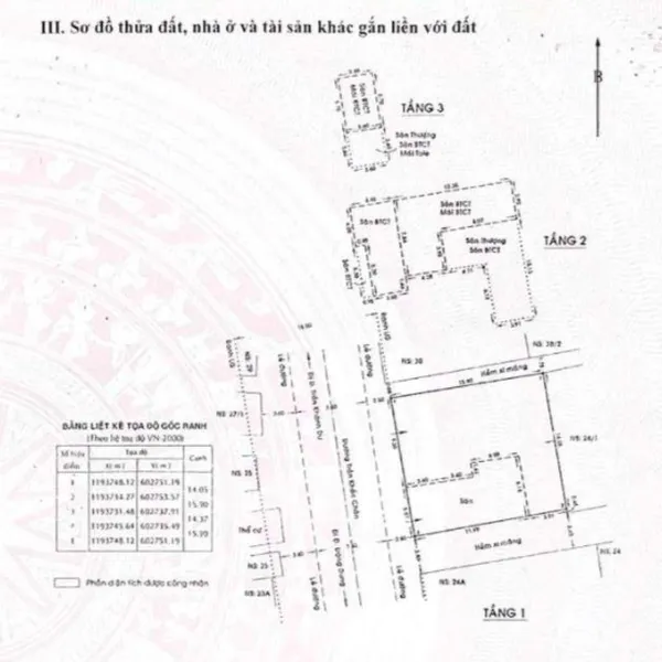 Bán nhà 3MT số 26 - 28 Trần Khắc Chân,&nbsp;P. Tân Định,&nbsp;Quận 1