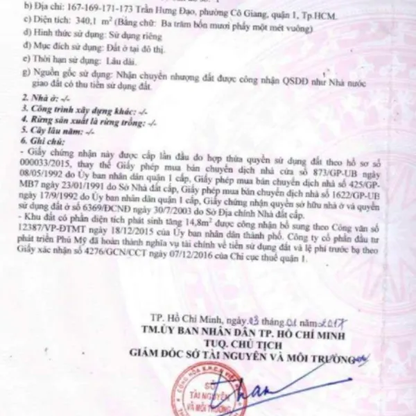 Bán toà nhà 167 - 169 - 171 - 173 Trần Hưng Đạo Quận 1 chính chủ