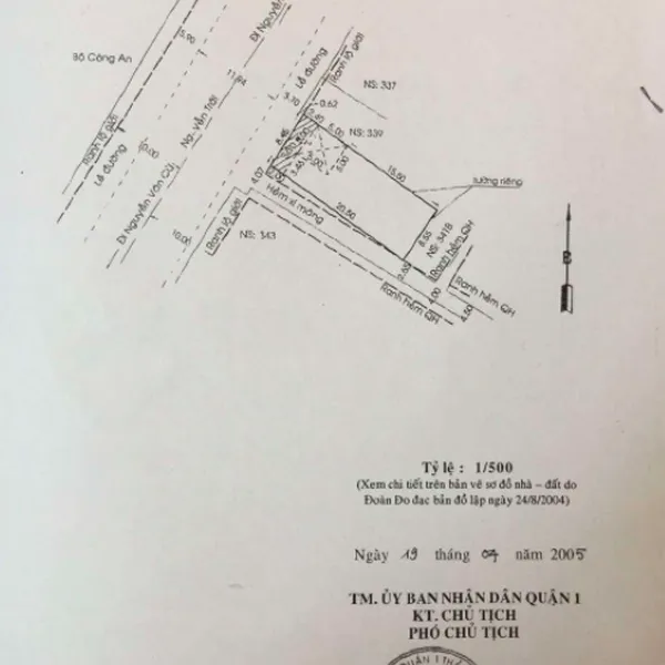 Bán nhà 341 Nguyễn Trãi, Phường Nguyễn Cư Trinh, Quận 1