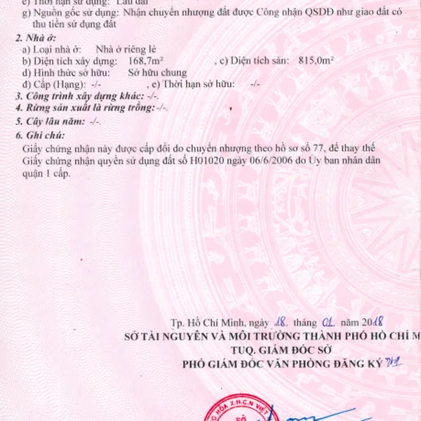 Bán nhà 55 Đặng Dung, P. Tân Định, Quận 1