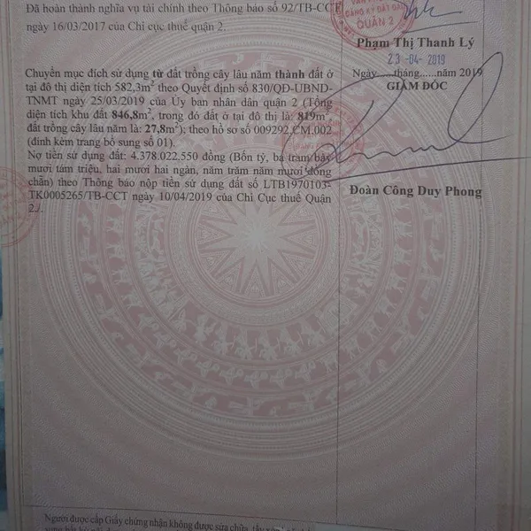 Bán biệt thự 4/A15 Trần Não,&nbsp;P. An Khánh, Quận 2