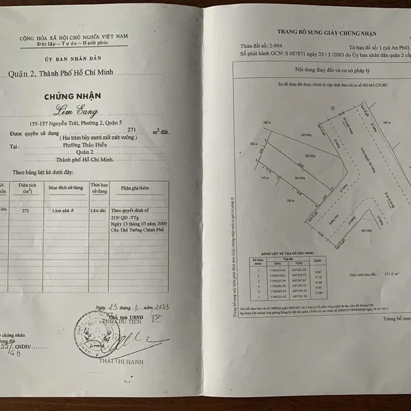 Bán đất 200 Nguyễn Văn Hưởng, Thảo Điền, Quận 2
