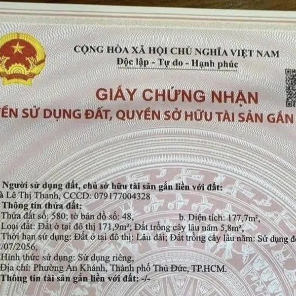 Bán nhà 70 Lương Định Của, Phường An Khánh, Quận 2