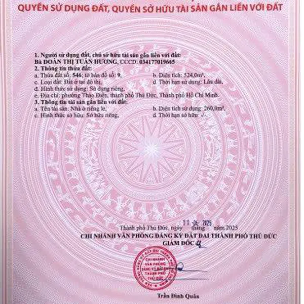 Bán biệt thự Thảo Điền, số 202/5 Nguyễn Văn Hưởng, Quận 2