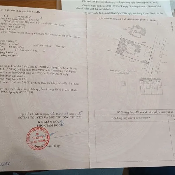 Bán biệt thự 189C1/1 Nguyễn Văn Hưởng, P. Thảo Điền, Quận 2