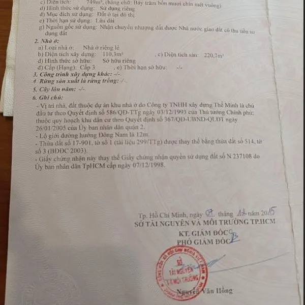 Bán biệt thự 189C1/1 Nguyễn Văn Hưởng, P. Thảo Điền, Quận 2