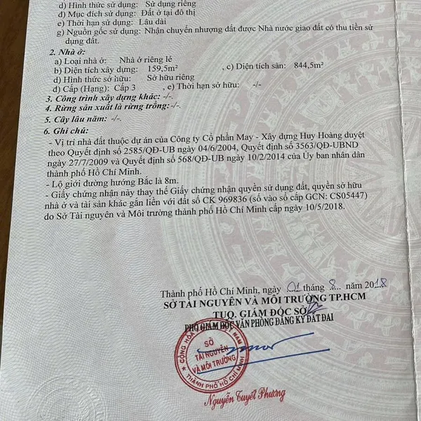 Bán biệt thự Thạnh Mỹ Lợi số 8 đường 69A, P. Thạnh Mỹ Lợi, Quận 2