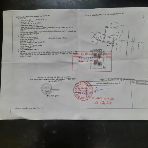 Bán nhà 272 Trần Não, P. An Khánh, Quận 2