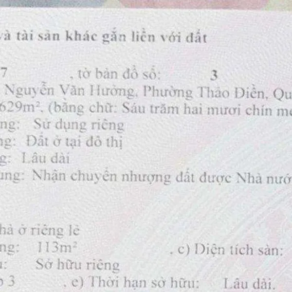 Bán biệt thự 189C1&nbsp;Nguyễn Văn Hưởng, Thảo Điền, Quận 2