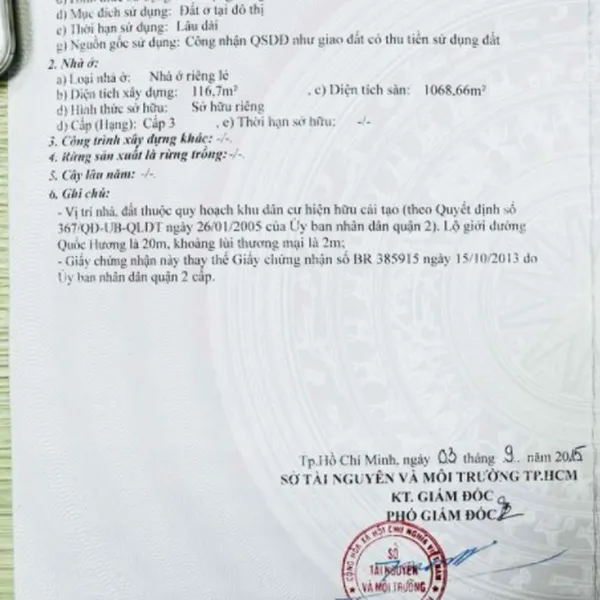 Bán nhà 64A đường Quốc Hương, Phường Thảo Điền, Quận 2