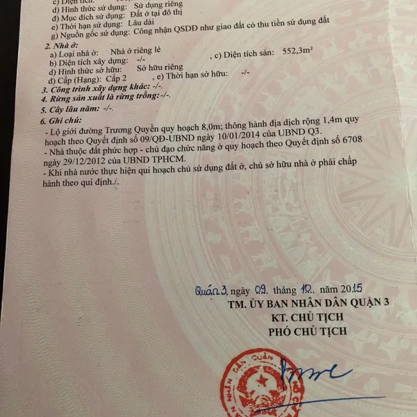 Bán nhà 22 Trương Quyền, P. Xuân Hoà, Quận 3