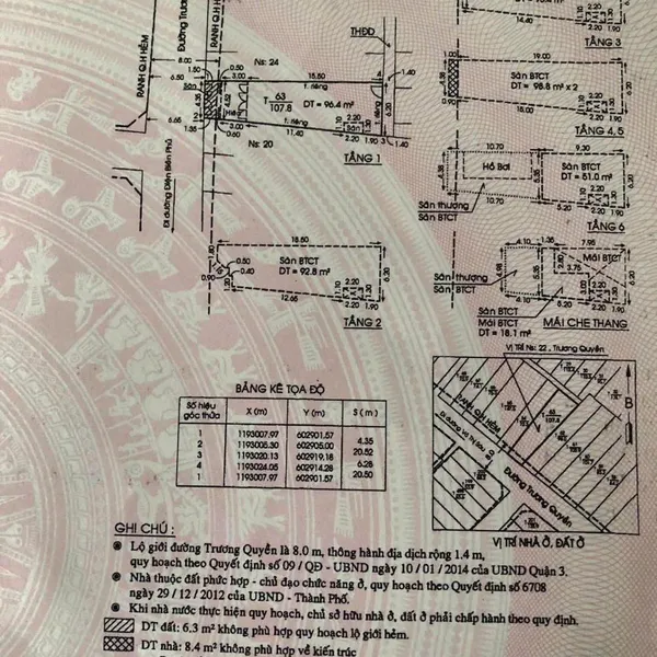 Bán nhà 22 Trương Quyền, P. Xuân Hoà, Quận 3