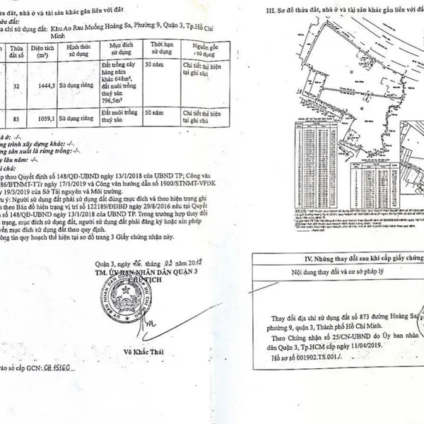 Bán quỹ đất 873 Hoàng Sa, P. Nhiêu Lộc, Quận 3