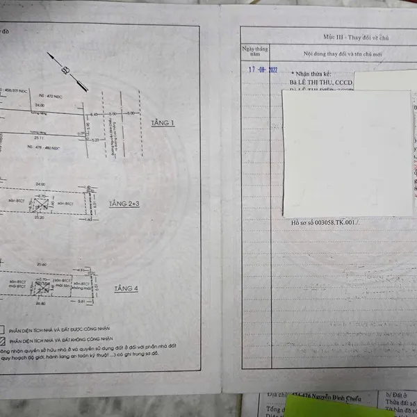Bán nhà 474 - 476 Nguyễn Đình Chiểu, Phường 4, Quận 3