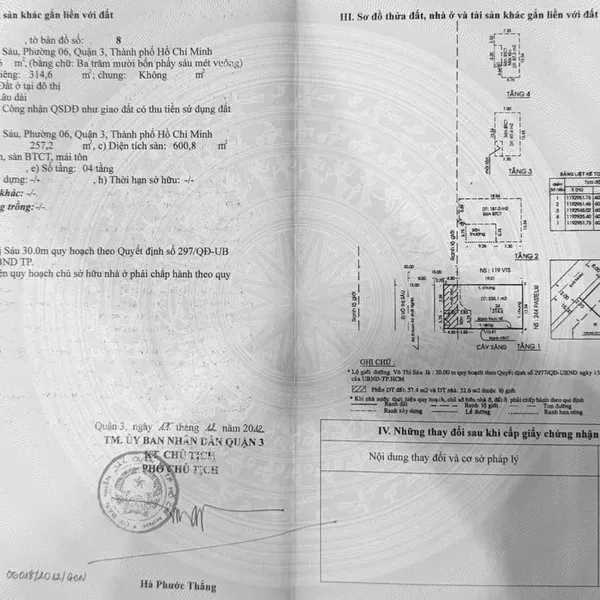 Bán nhà 121&nbsp;Võ Thị Sáu, Phường Võ Thị Sáu, Quận 3