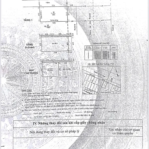 Bán nhà 389 Hai Bà Trưng, P. Xuân Hoà, Quận 3