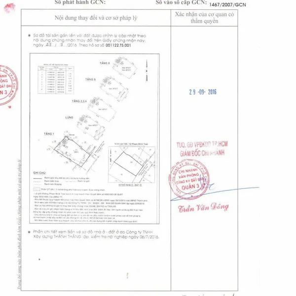 Bán toà nhà 12&nbsp;Phạm Đình Toái, Phường Võ Thị Sáu, Quận 3