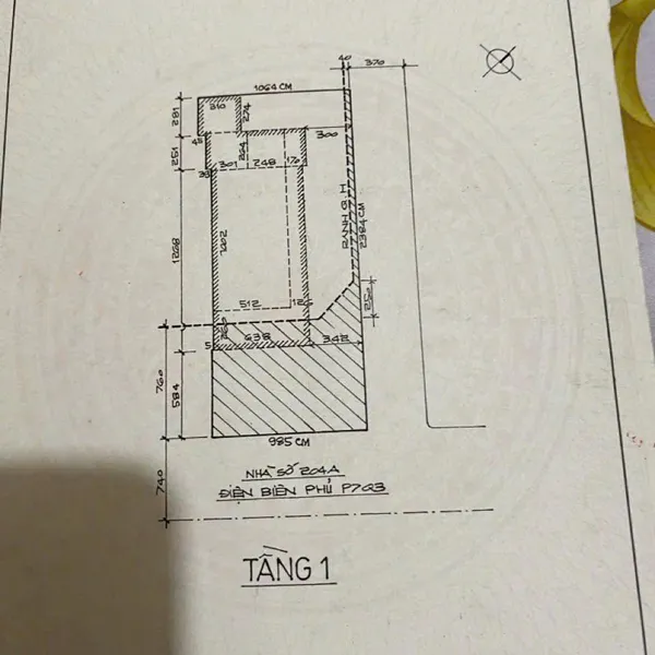 Bán nhà 204A Điện Biên Phủ, P. Xuân Hoà, Quận 3