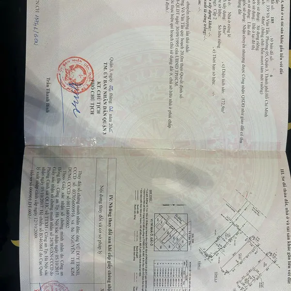 Bán nhà 335 - 337 - 339&nbsp;Võ Văn Tần, P. Bàn Cờ, Quận 3