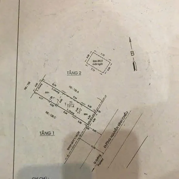 Bán nhà 138BCD&nbsp;Nguyễn Đình Chiểu, P.&nbsp;Võ Thị Sáu, Quận 3