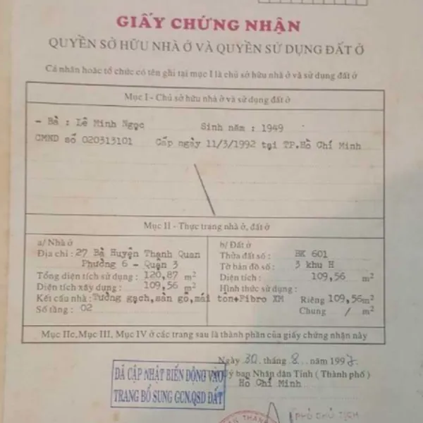 Bán khách sạn 27 - 29&nbsp;đường Bà Huyện Thanh Quan,&nbsp;Phường Võ Thị Sáu, Quận 3