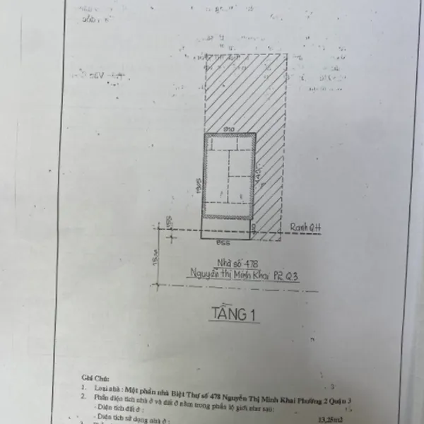 Bán đất 478 Nguyễn Thị Minh Khai, Phường 2, Quận 3
