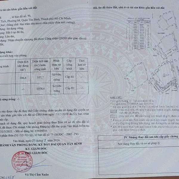 Bán toà nhà 78 Út Tịch, P. Tân Sơn Nhất, Quận Tân Bình