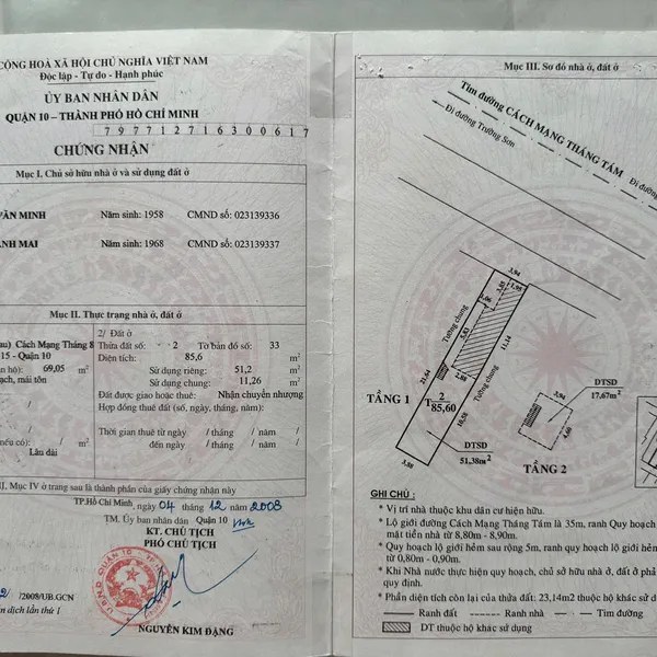 Bán đất 565 - 567 CMT8, P. Diên Hồng, Quận 10