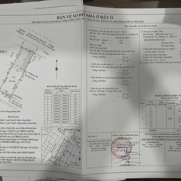 Bán đất 565 - 567 CMT8, P. Diên Hồng, Quận 10