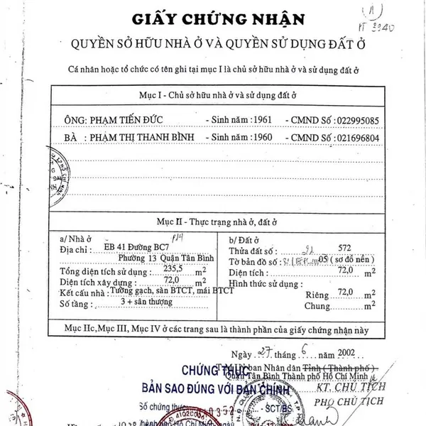 Bán nhà 63 - 65 - 67 Bàu Cát 7,&nbsp;P. Tân Bình, Quận Tân Bình