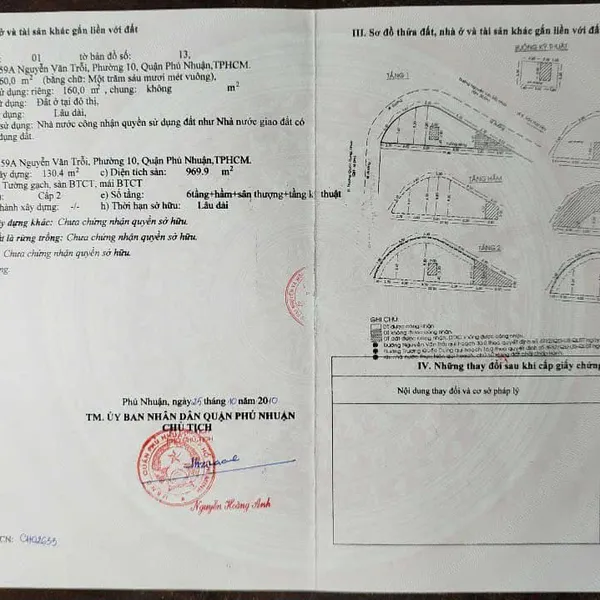 Bán toà nhà 259A Nguyễn Văn Trỗi, P. Phú Nhuận, Quận Phú Nhuận