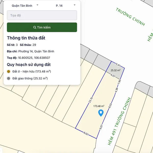 Bán nhà 439A Trường Chinh, P. Tân Bình, Quận Tân Bình