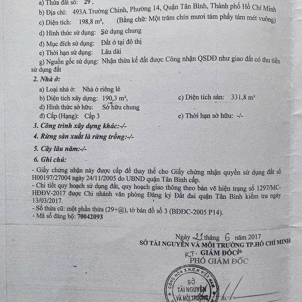 Bán nhà 439A Trường Chinh, P. Tân Bình, Quận Tân Bình