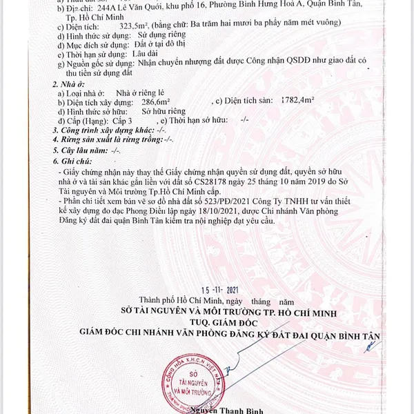 Bán toà nhà 244A Lê Văn Quới, P. Bình Trị Đông, Quận Bình Tân