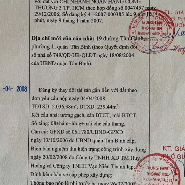Bán toà nhà 19 Tân Canh P. Tân Sơn Hoà,&nbsp;Quận Tân Bình